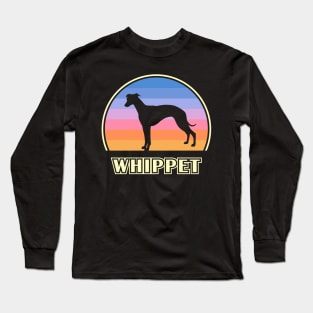 Whippet Vintage Sunset Dog Long Sleeve T-Shirt